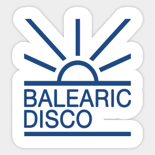 Balearic Disco logo series Sticker